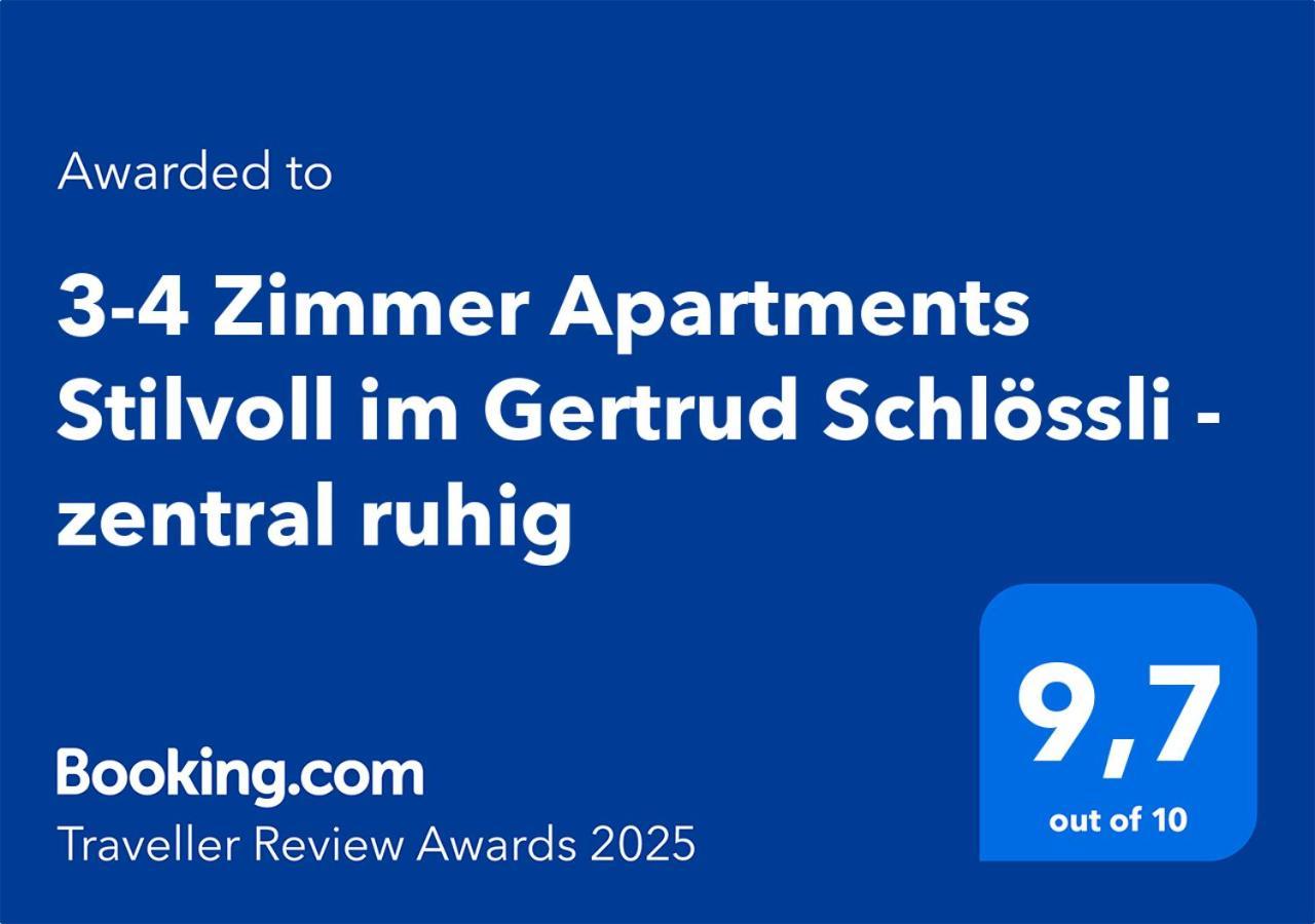 2-4 Zimmer Apartments Stilvoll Im Gertrud Schloessli - Zentral Ruhig St. Gallen Exterior foto